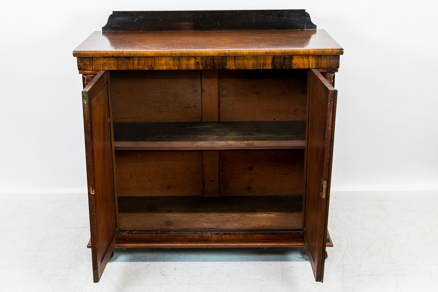 Mid-19th Century English Rosewood Console Cabinet For Sale