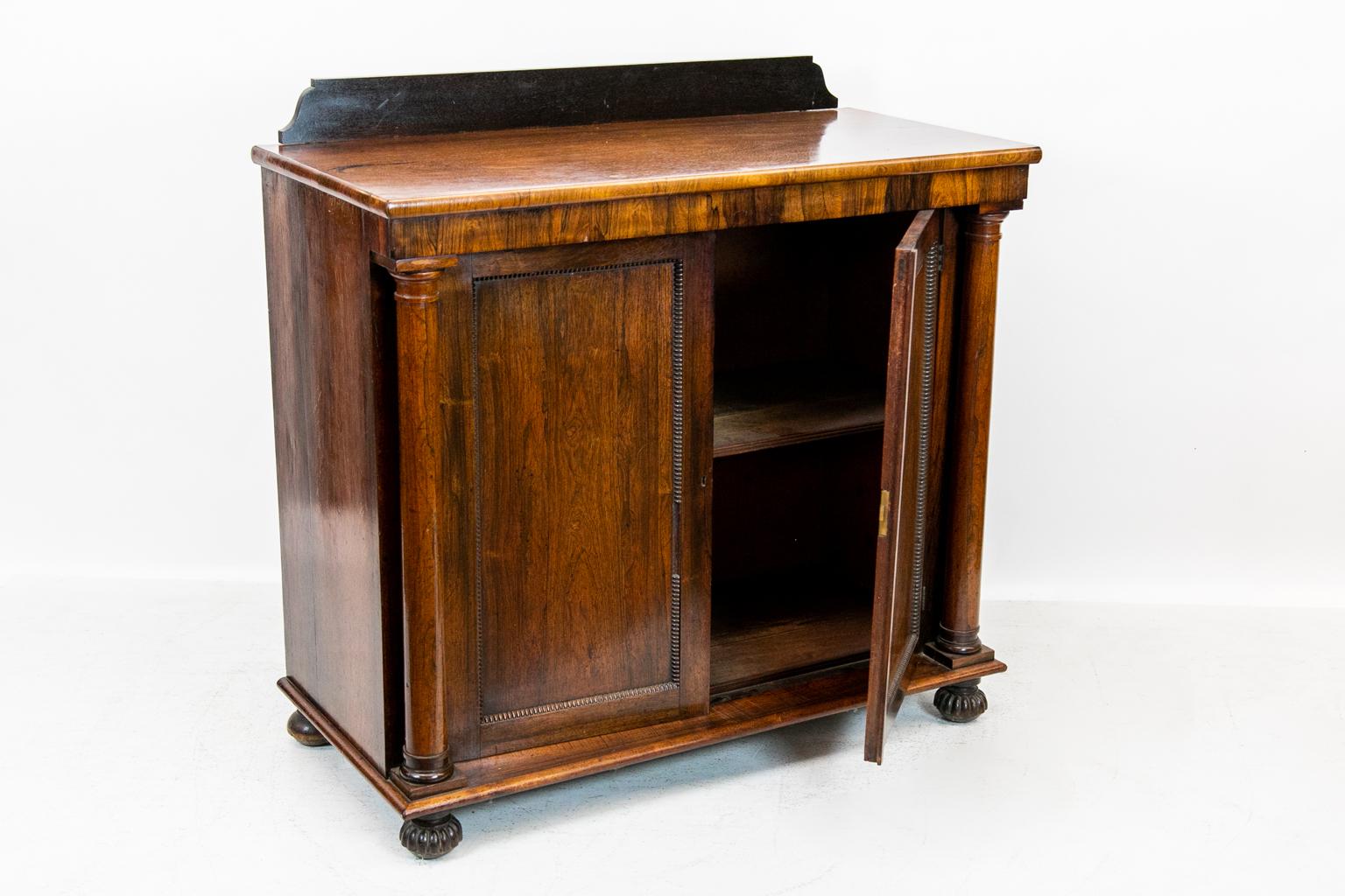 English Rosewood Console Cabinet 3