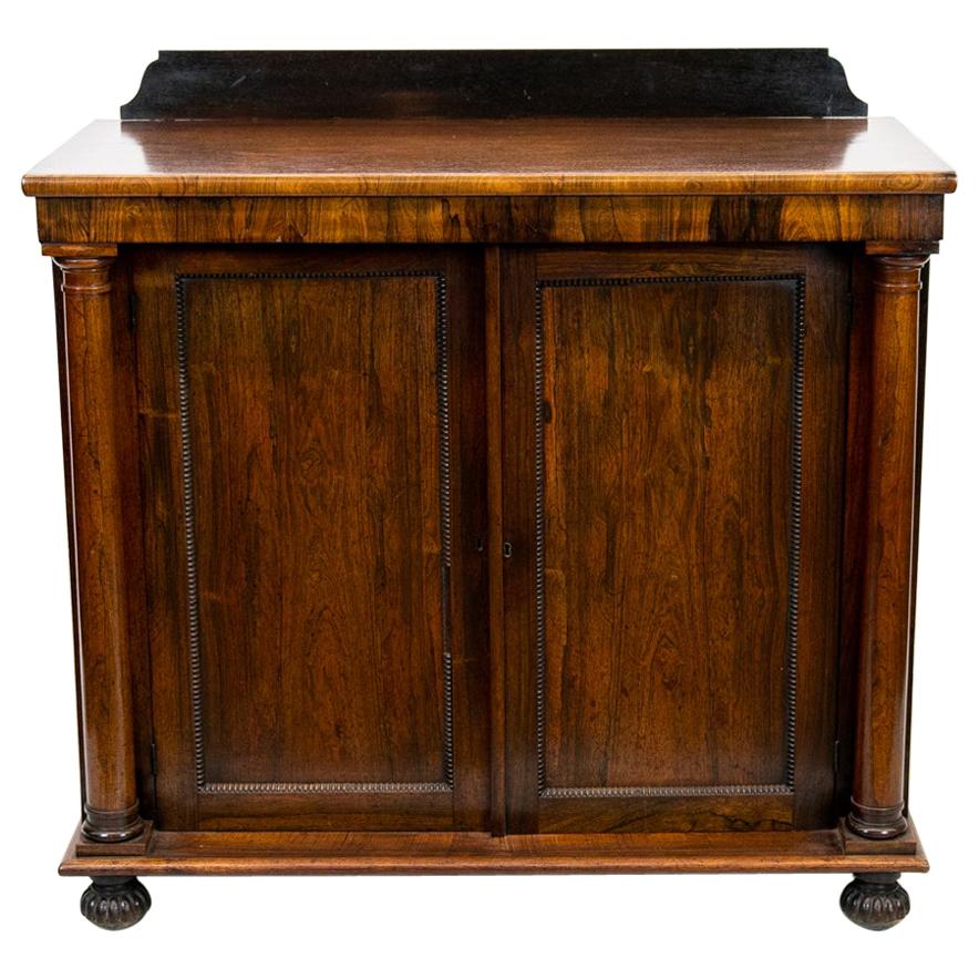 English Rosewood Console Cabinet