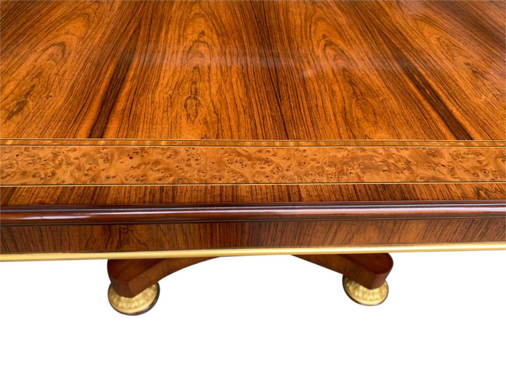English Rosewood Dining Table, 20th Century For Sale 4