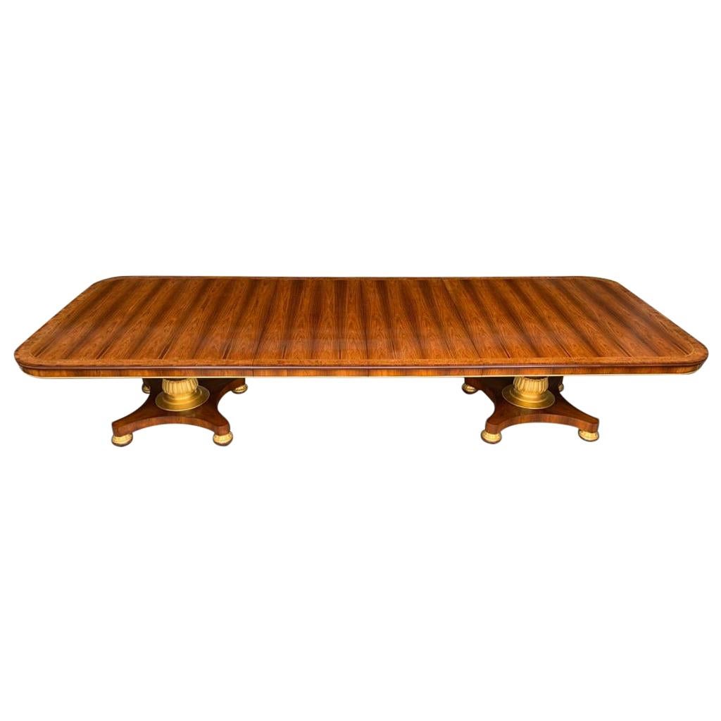 English Rosewood Dining Table, 20th Century For Sale