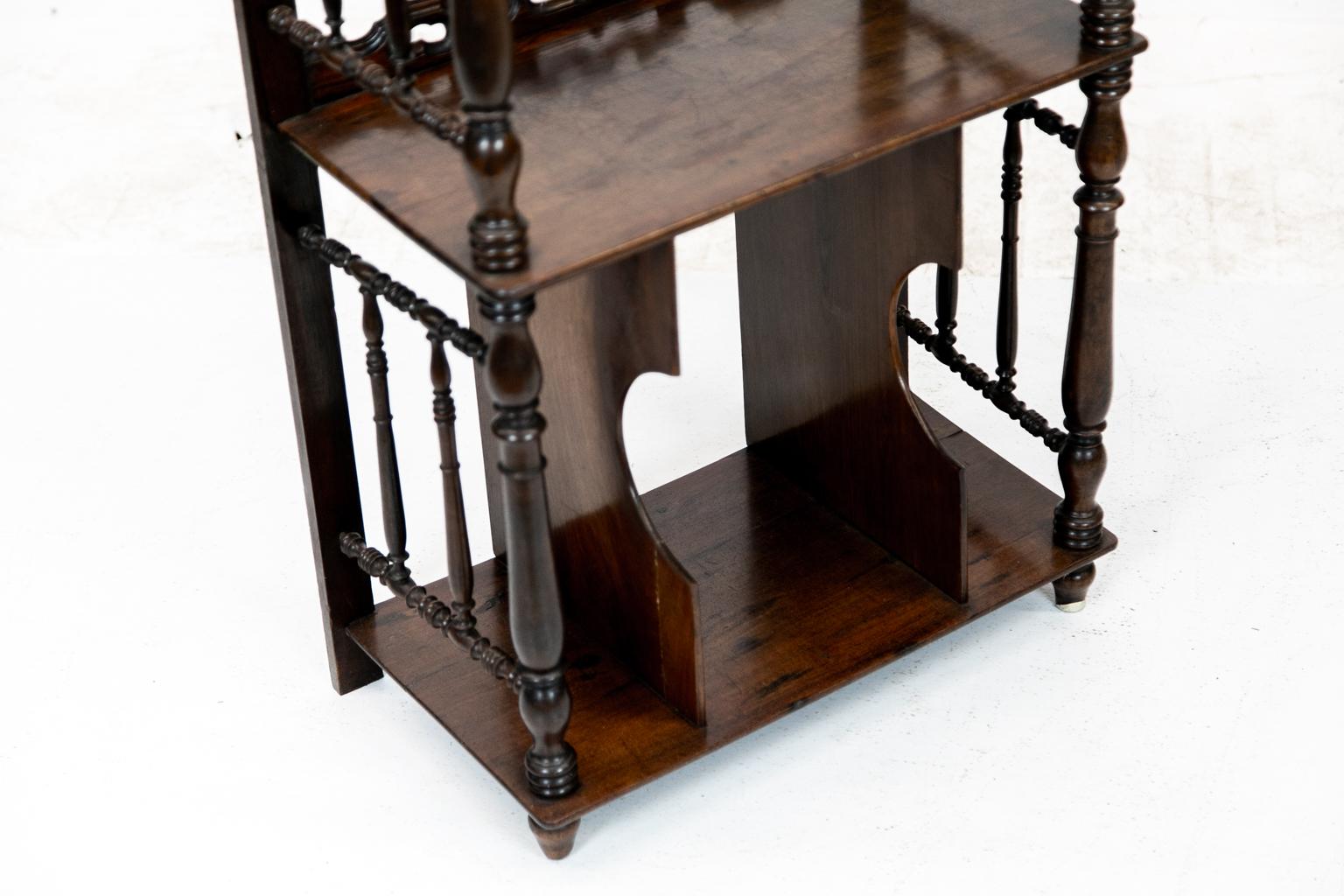 English Rosewood Four Tier Display Shelf For Sale 2