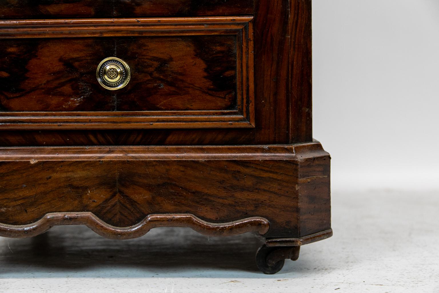 English Rosewood Marble-Top Lingerie Chest 2