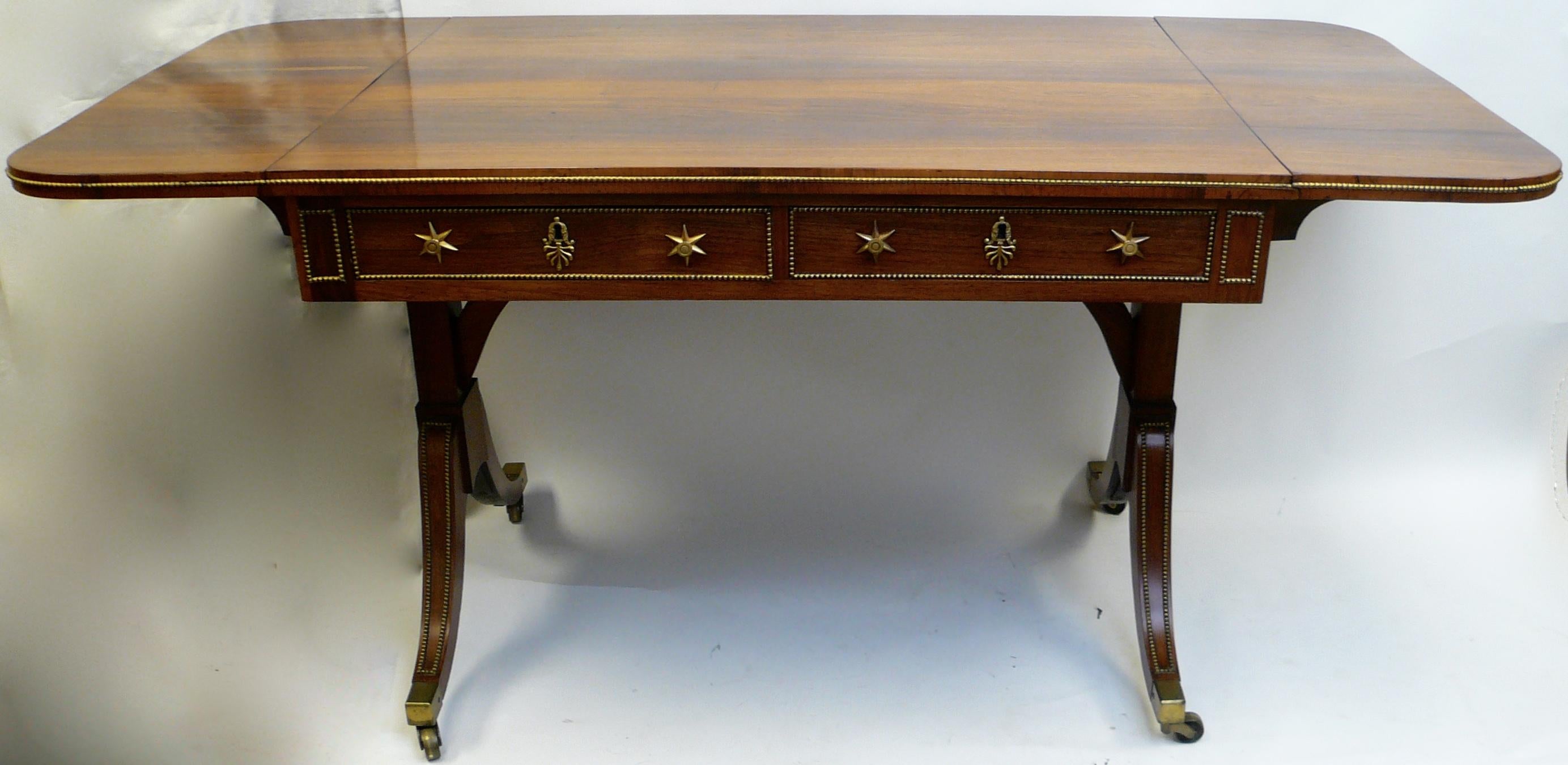 19th Century English Rosewood Sofa Table, Attributed to Gillows of Lancaster, circa 1800