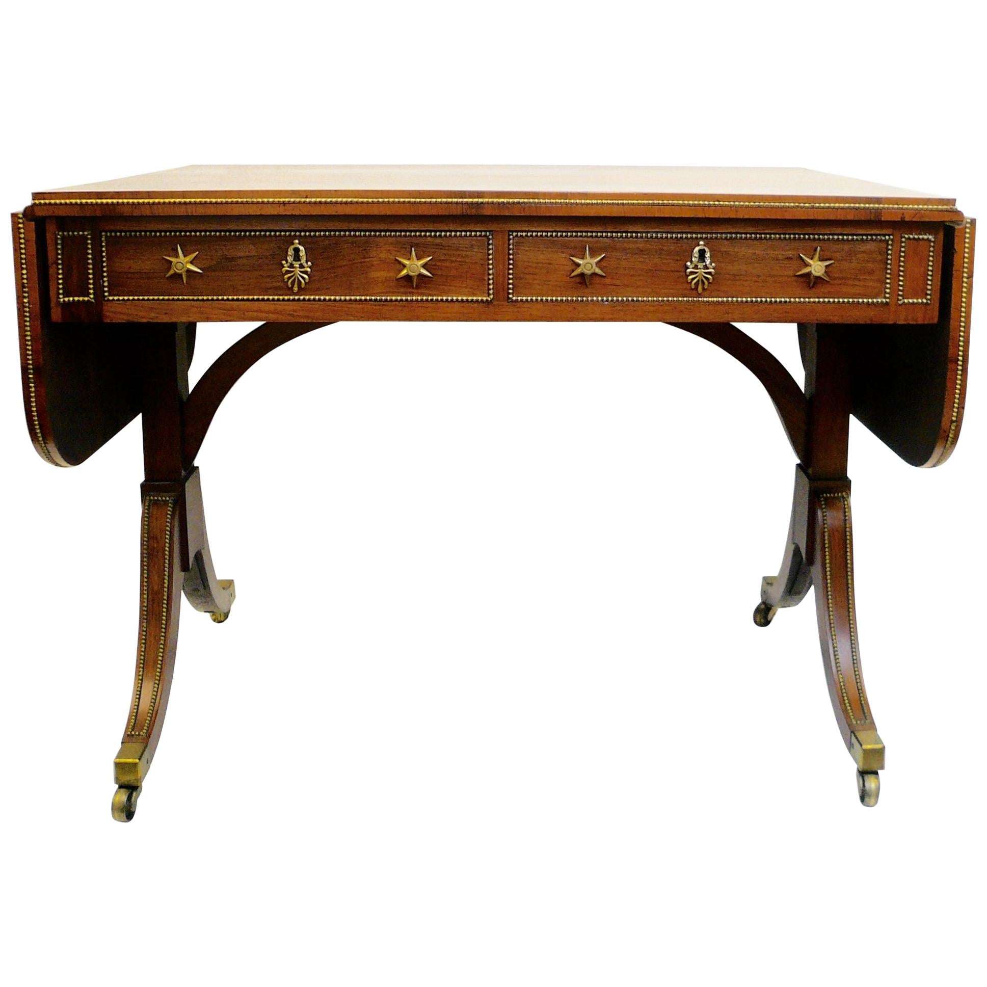 English Rosewood Sofa Table, Attributed to Gillows of Lancaster, circa 1800