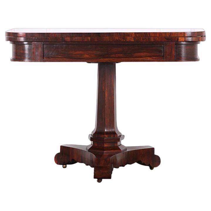 English Exotic Wood William IV Games Table