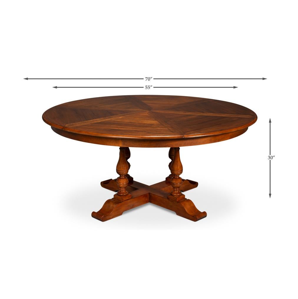 English Round Dining Table - 71.5