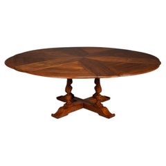 English Round Dining Table - 85.5"