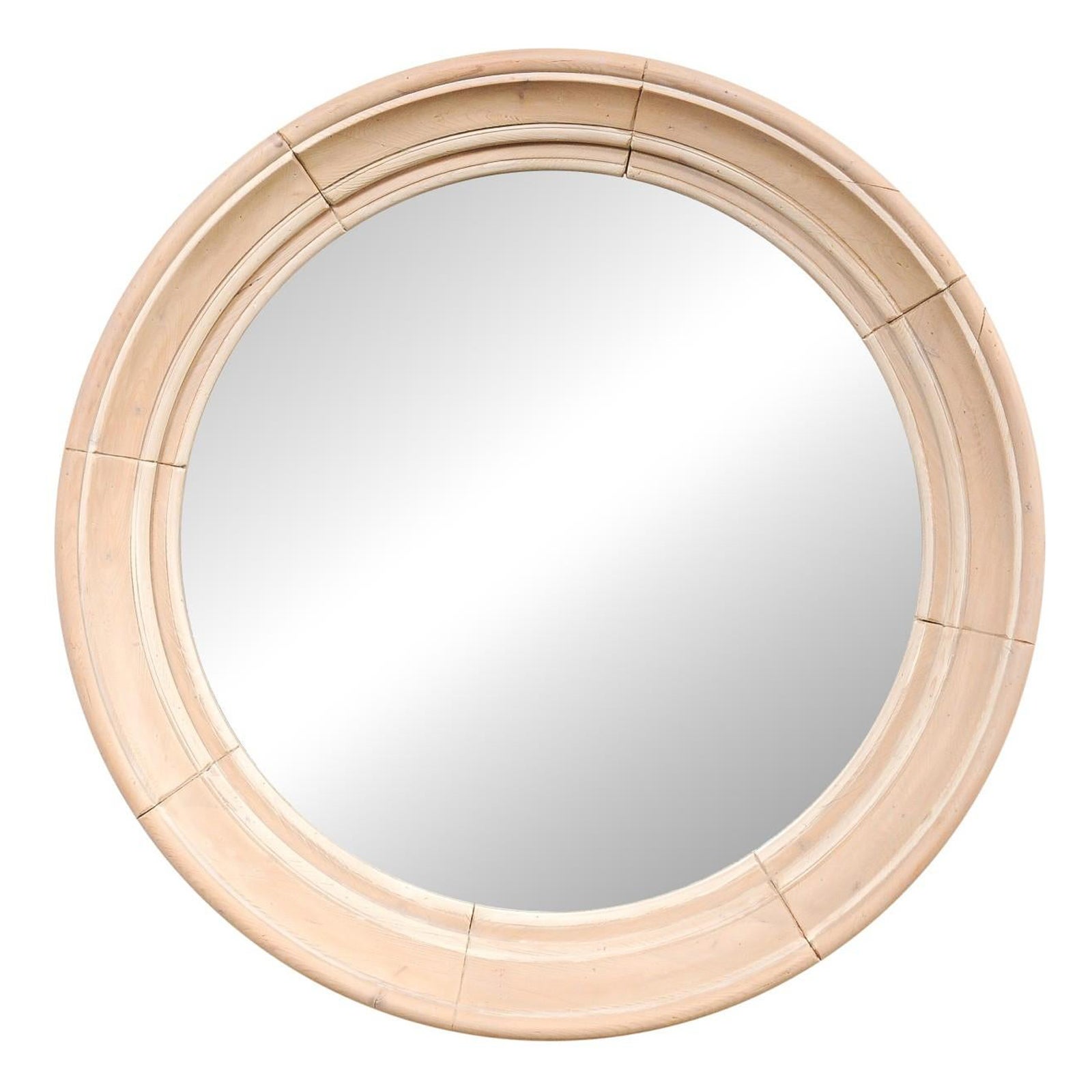 Miroir anglais de forme ronde, 40" de diamètre