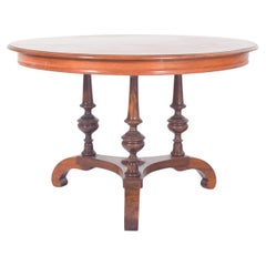 English Round Tea Table in Walnut