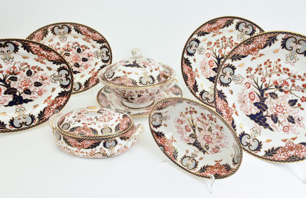 English Royal Crown Derby Complete Service for Twelve People 10