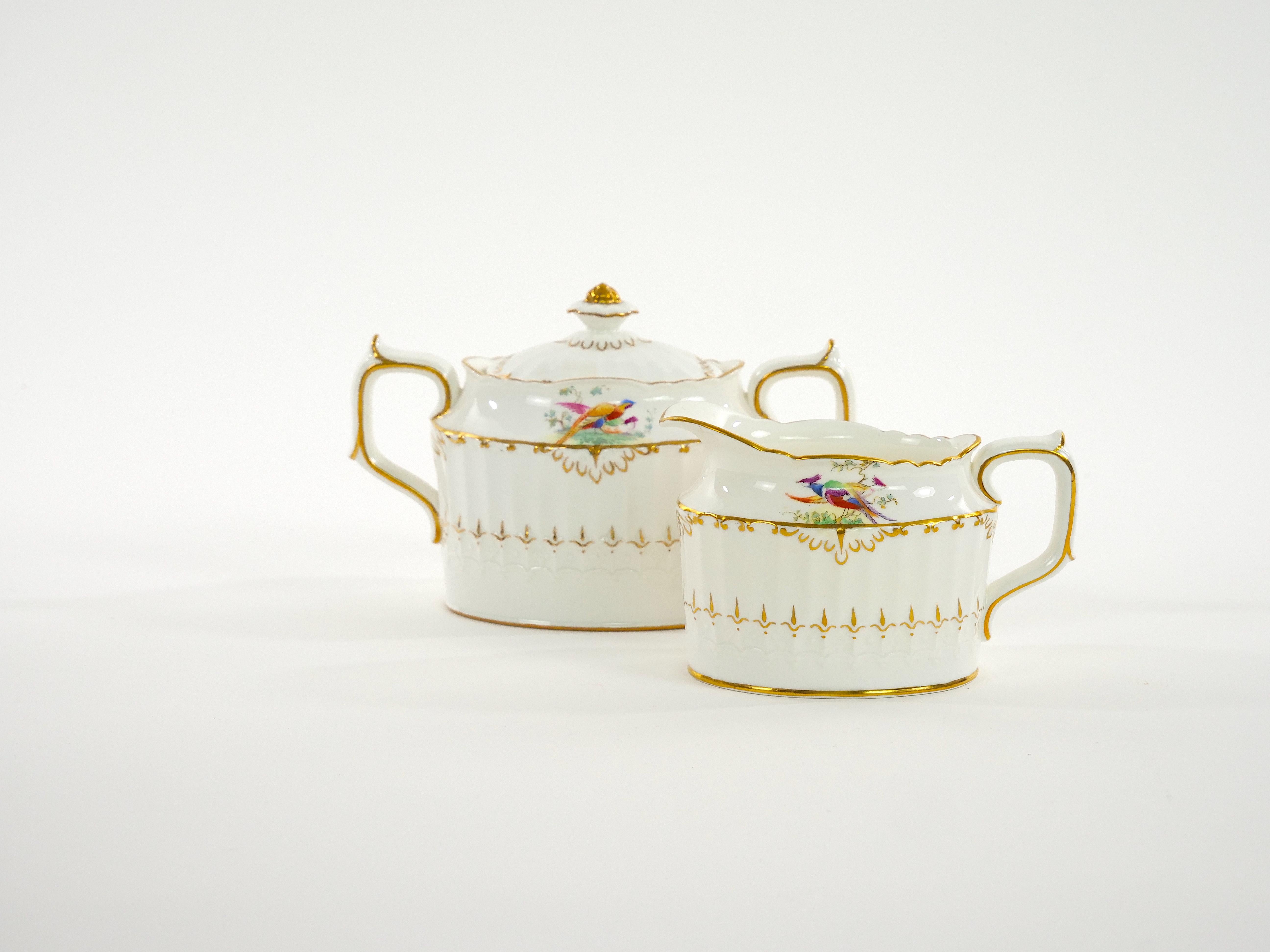 English Royal Crown Derby Porcelain Dinner Service / 16 People 1