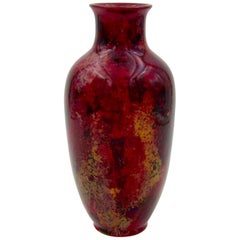 Vintage English Royal Doulton Flambe Art Deco Vase