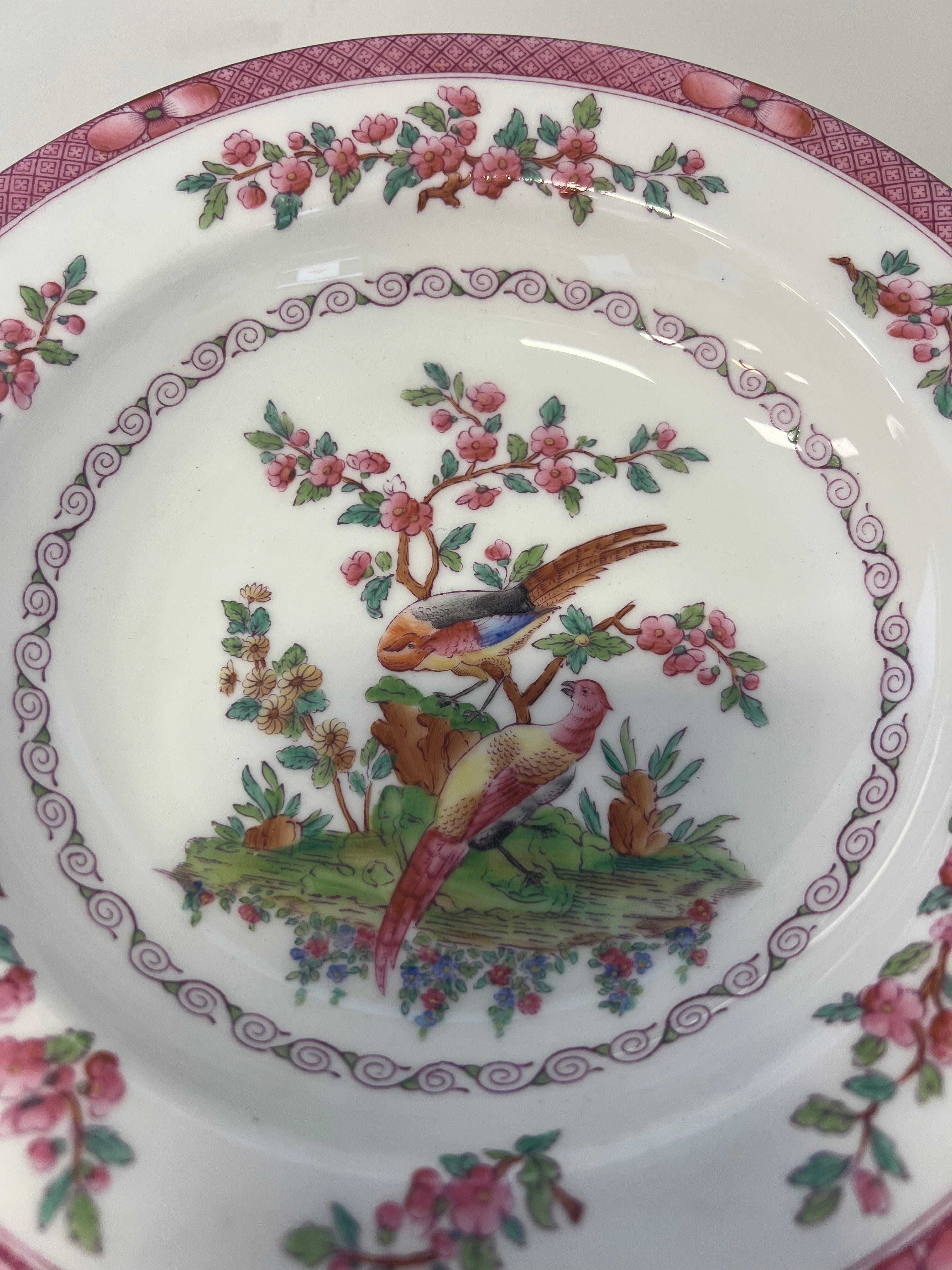 Assiette en porcelaine Royal Worcester vendue par Tiffany & Co, vers 1900 Excellent état - En vente à Los Angeles, CA