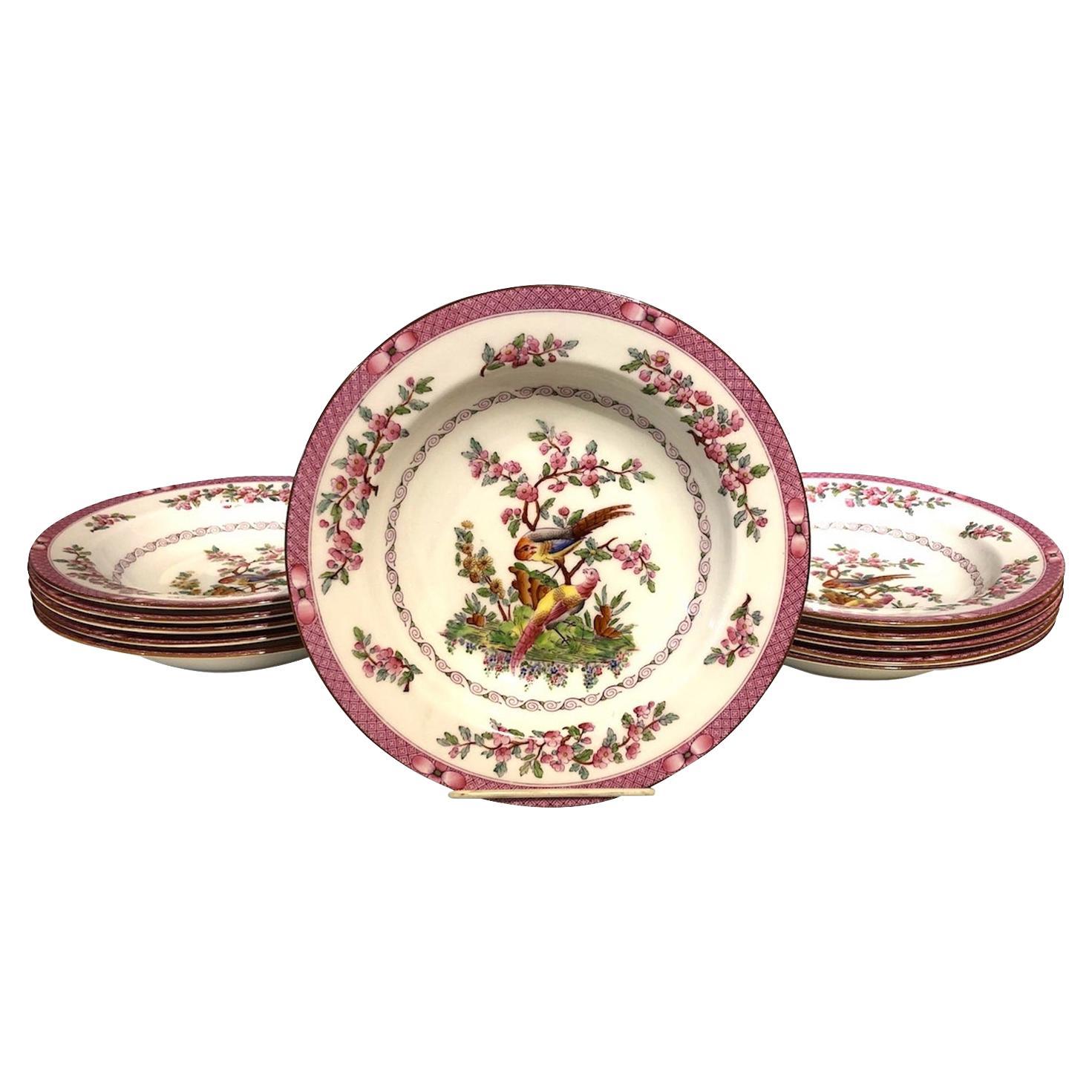 Englisches Royal Worcester-Porzellan, versilbert, vertrieben von Tiffany & Co, um 1900 im Angebot