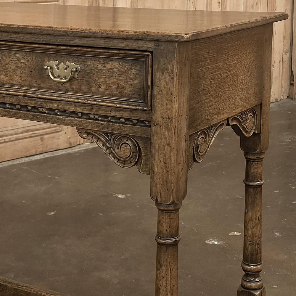 English Rustic Antique Side Table For Sale 2