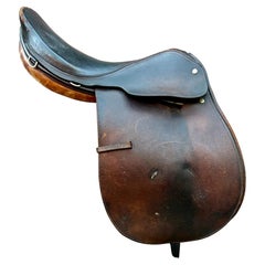 English Saddle on Stand in the Style of Ralph Lauren