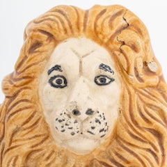 English Salt Glazed Stoneware Recumbent Lion