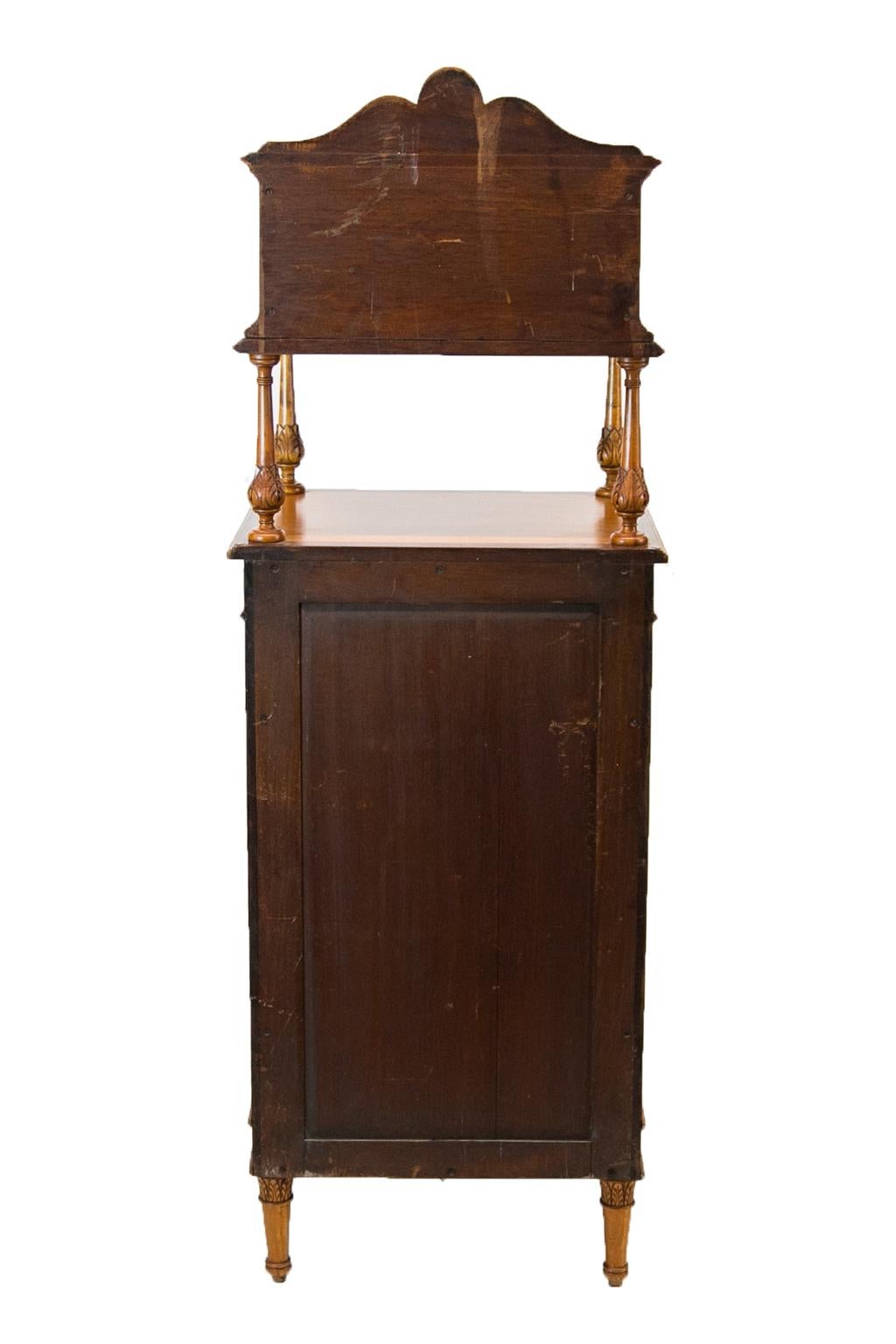 English Satinwood Cabinet or Étagère For Sale 2