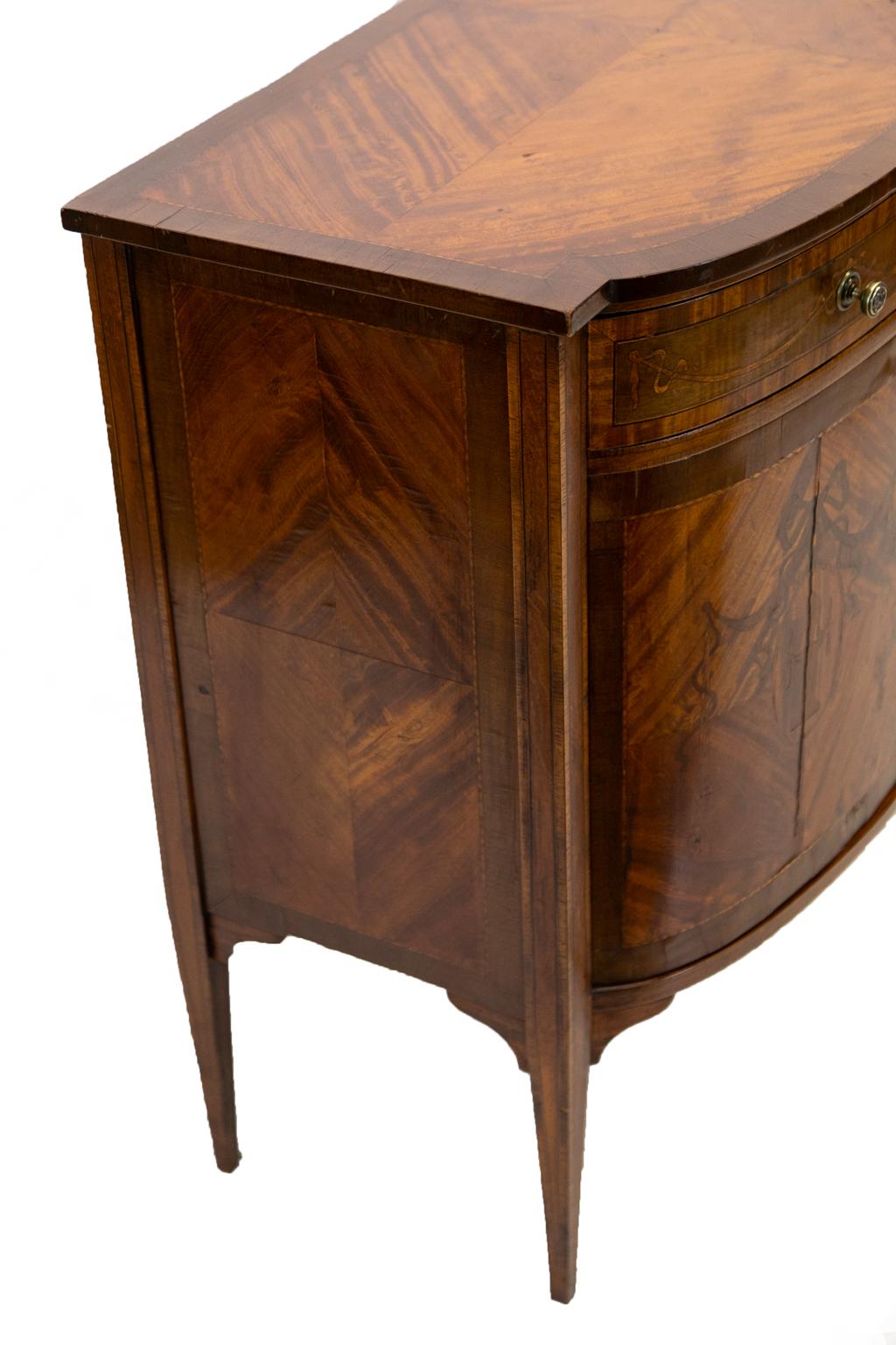 Laiton Console en bois de satin anglais