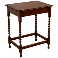 English Scalloped Side Table, Circa 1900