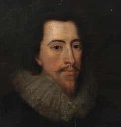 English School 17th Century "Portrait of George Villiers Duke of Buckingham"