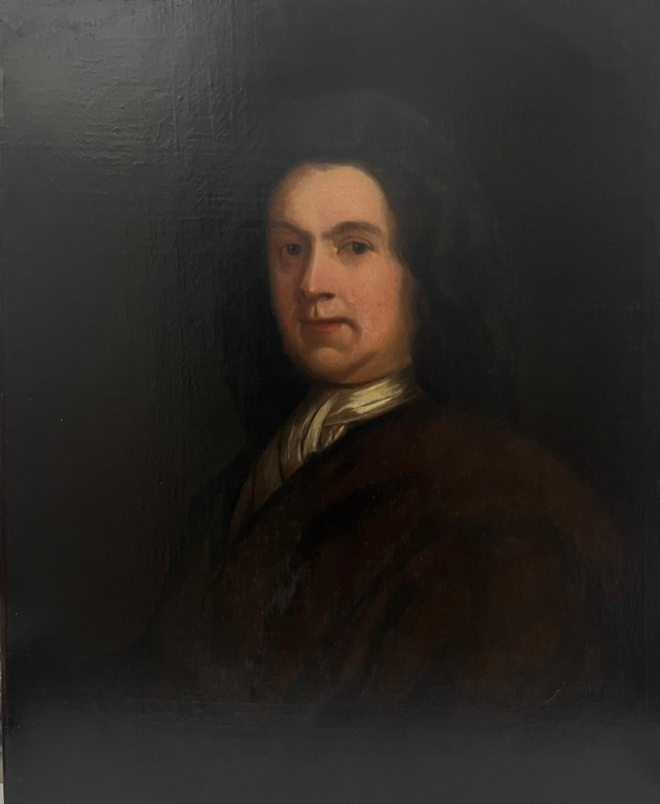Fine Large 17th/ 18th Century English Portrait of Mr. Gilbert Charity Founder - Painting by English School 17th/18th Century