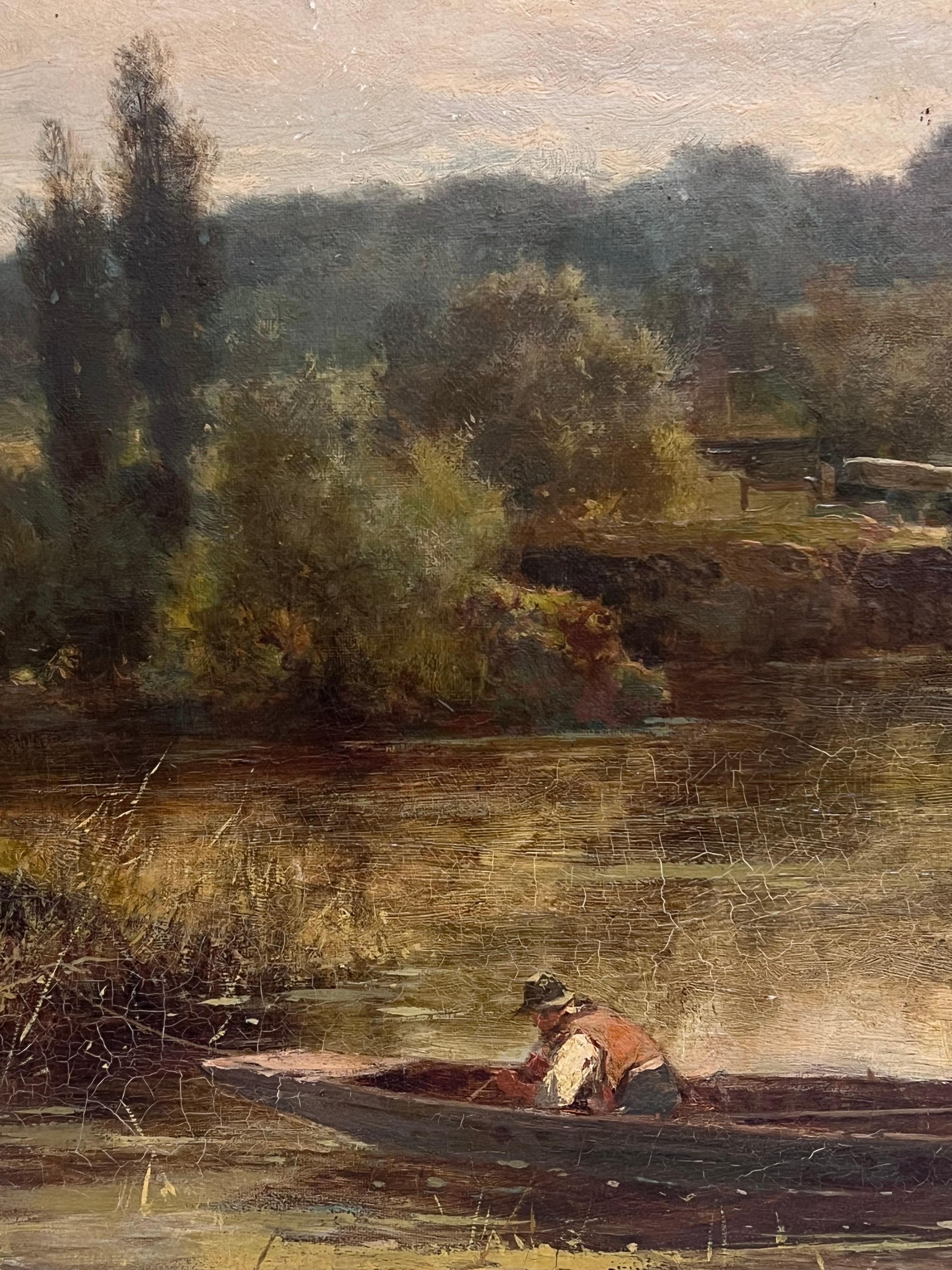 Der hölzerne Kahn
Englische Schule, Ende 19. Jahrhundert
Öl auf Karton, gerahmt
Gerahmt: 20,5 x 17,5 Zoll
Tafel: 18 x 15 Zoll
Provenienz: Privatsammlung, England
Condit: sehr guter Zustand

Für weitere Informationen wenden Sie sich bitte an uns,