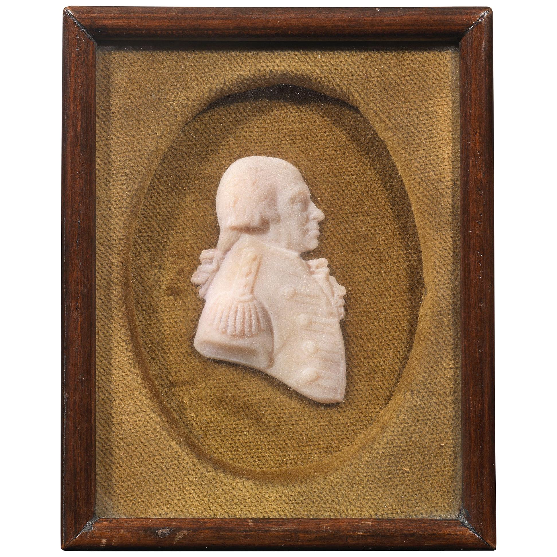 Ecole anglaise 19ème siècle un portrait en buste de George IV
