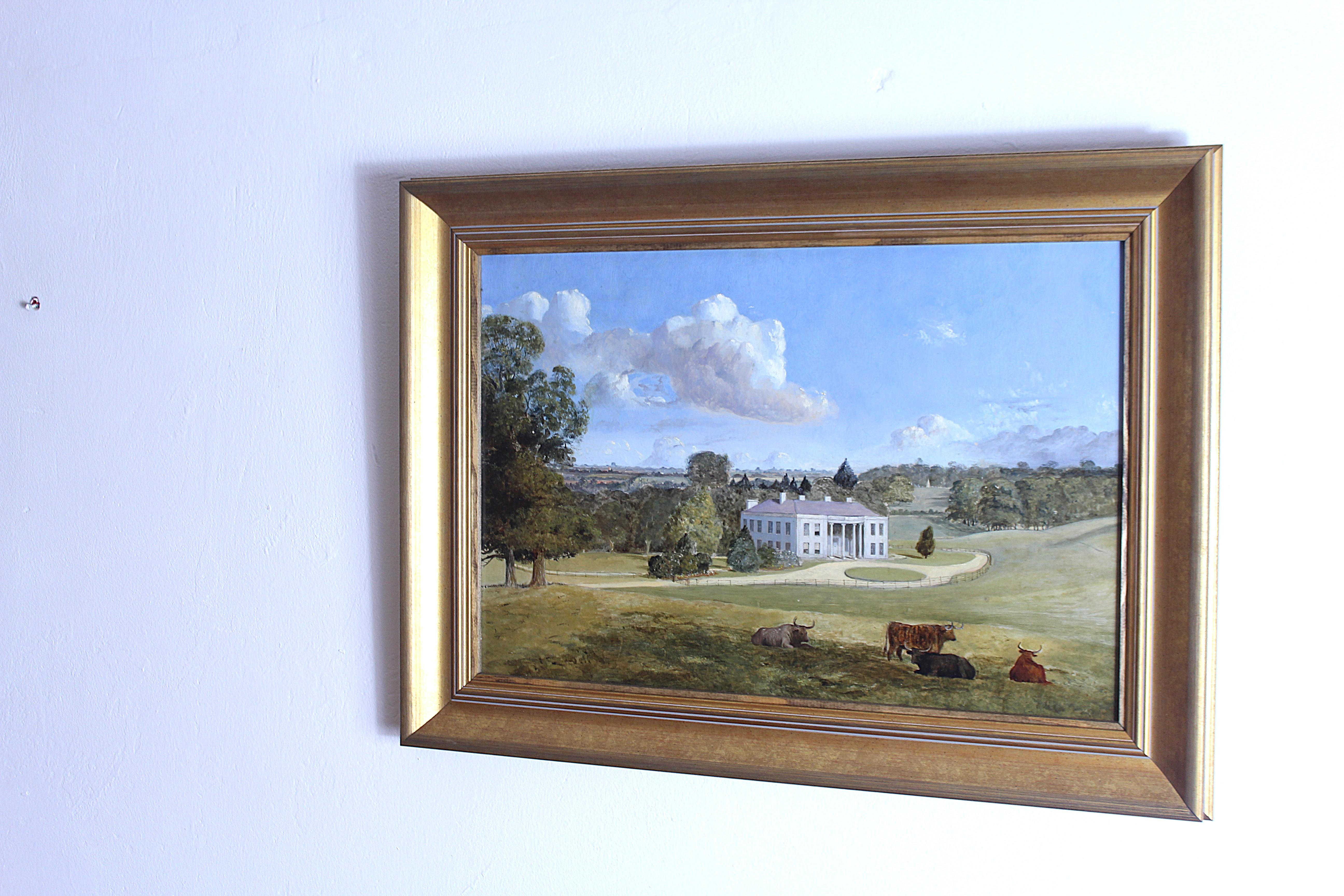English School 19° secolo Paesaggio Casa di Campagna Pittura ad olio in vendita 5