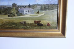 Warlies Park House Pintura de paisaje, Témpera sobre tabla, Siglo XIX