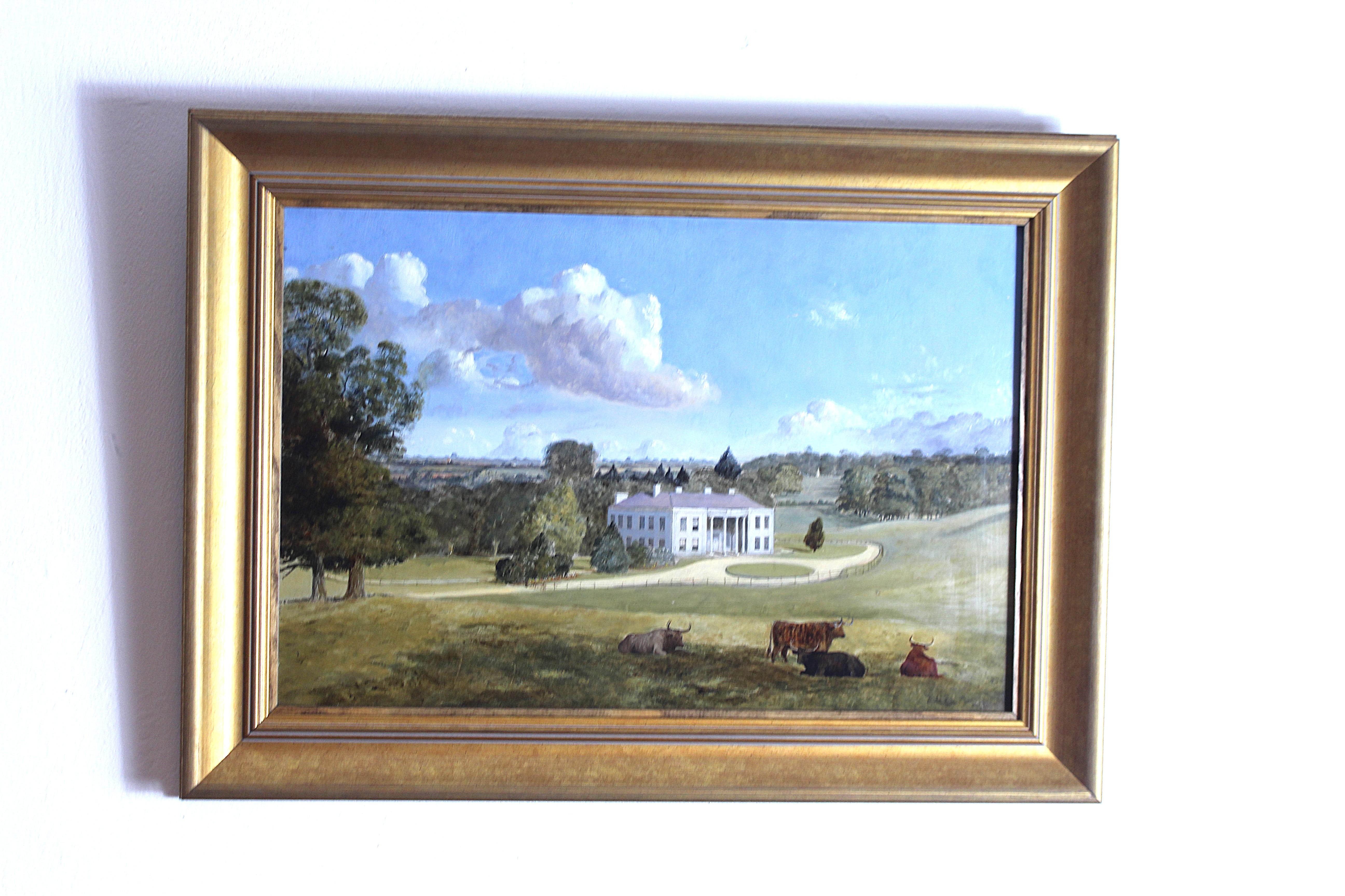 English School 19° secolo Paesaggio Casa di Campagna Pittura ad olio in vendita 3