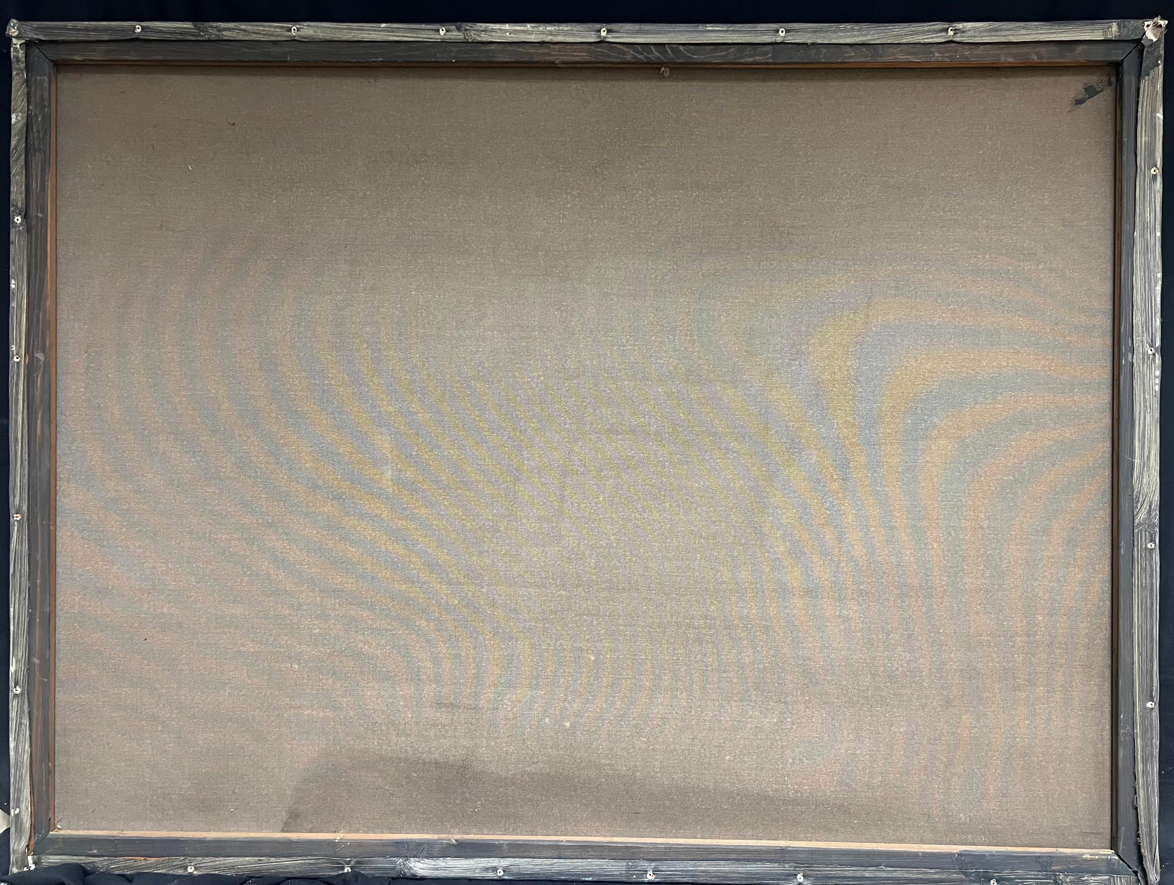 Peinture à l'huile maritime à grande échelle d'un grand voilier entièrement gréé en mer en vente 10