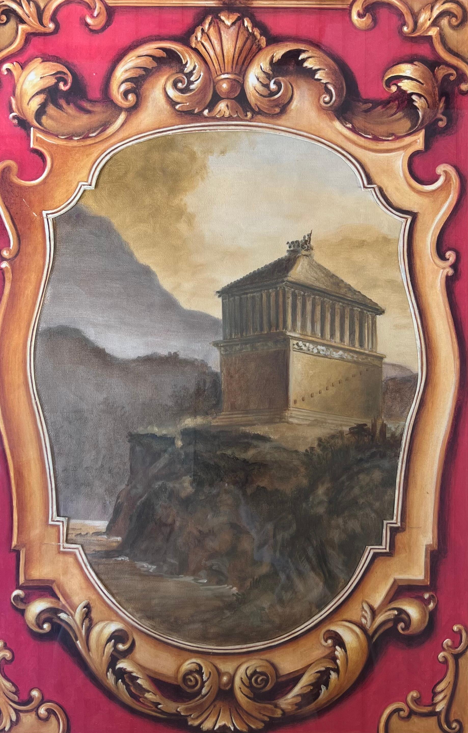 Set of 7 Original Paintings - The Seven Wonders of the Ancient World Classical For Sale 2