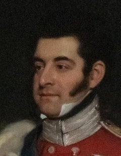 Ritratto del XIX secolo di un ufficiale militare della 5th Royal Lancashire Militia, East Lancs