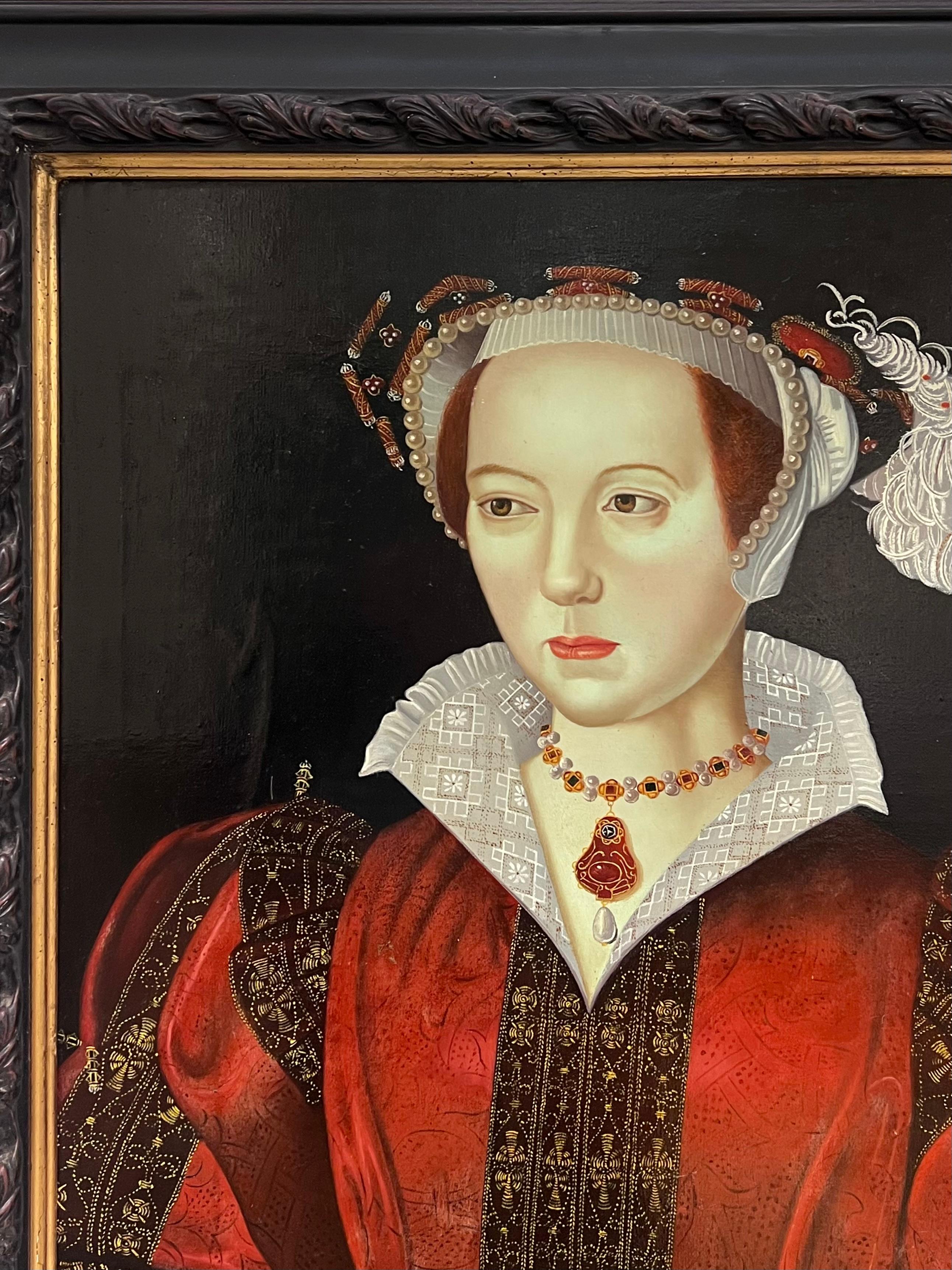 Feines britisches gerahmtes Ölgemälde von Catherine Parr Henry VIII.'s Wife, gerahmtes Porträt (Englische Schule), Painting, von English School
