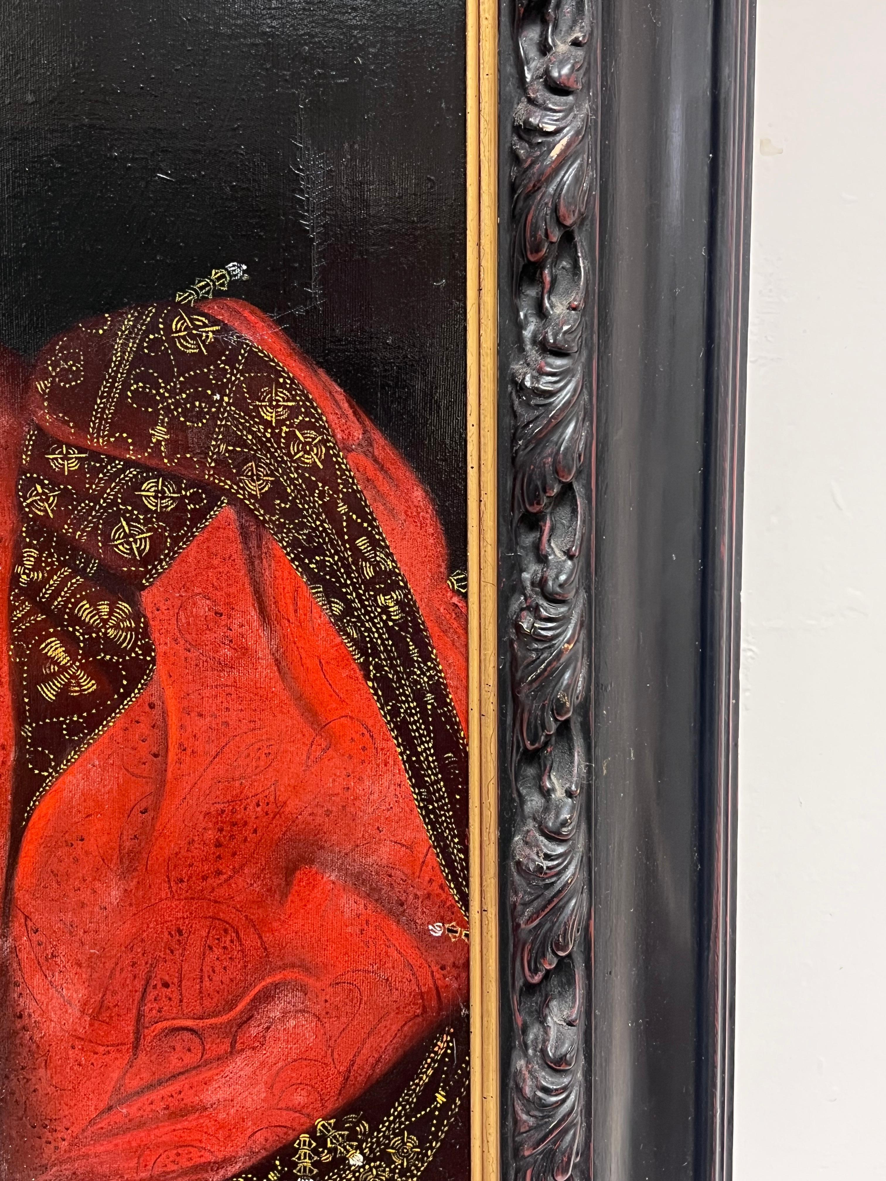 Feines britisches gerahmtes Ölgemälde von Catherine Parr Henry VIII.'s Wife, gerahmtes Porträt im Angebot 1