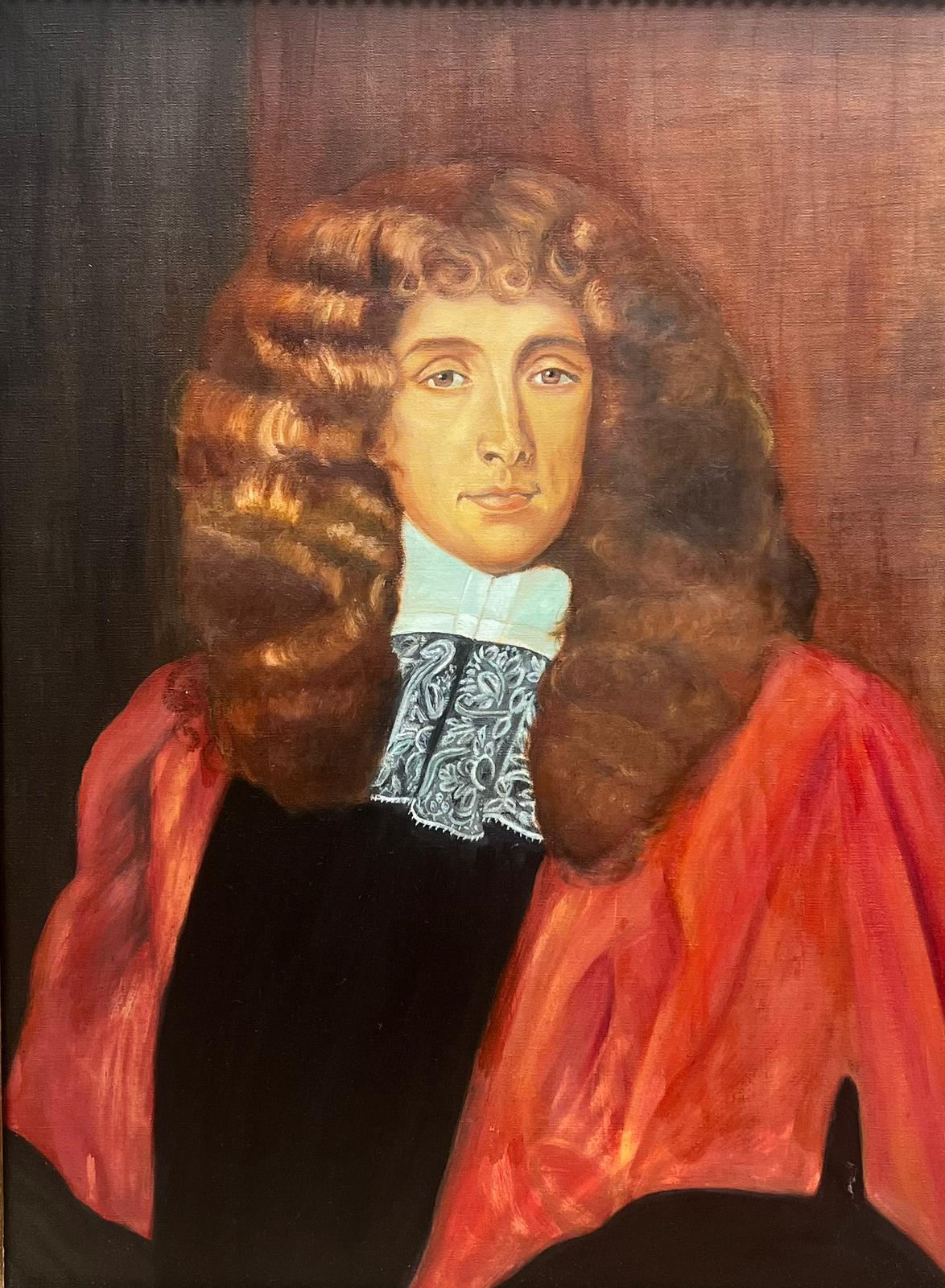 Fine portrait aristocratique britannique d'un noble Lord Jeffreys of Wem - Painting de English School 