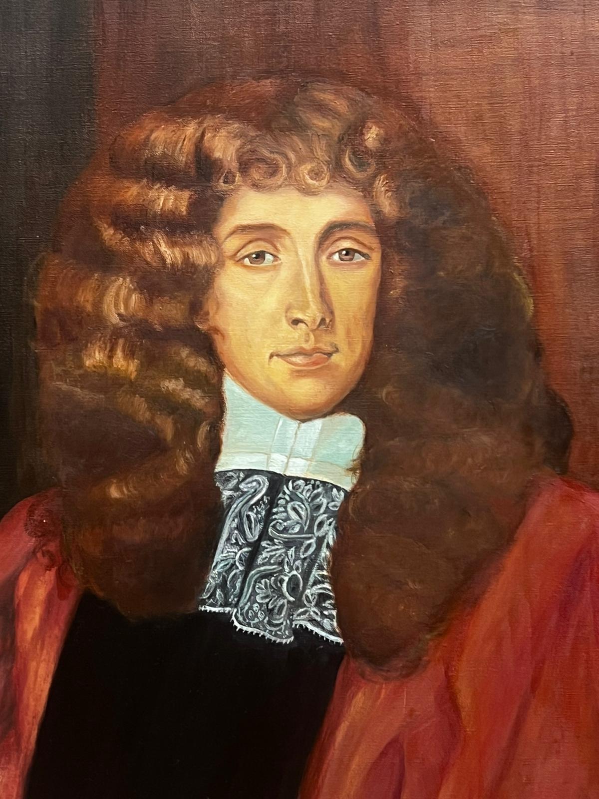 Fine British Aristocratic Portrait of a Nobleman Lord Jeffreys of Wem - Old Masters Painting by English School 