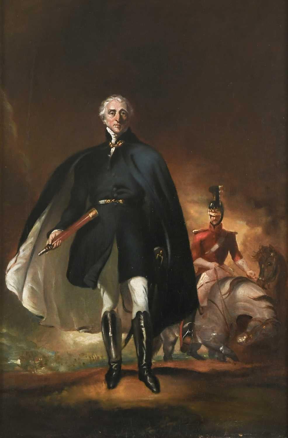 19th Century Portrait, oil , of the Duke of Wellington , Arthur Wellesley - Old Masters Painting by English school