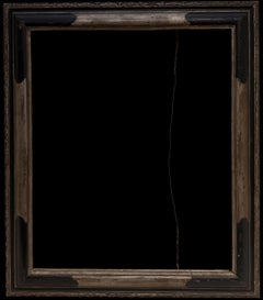 Antique English Gilt & Ebonised Wooden Picture Frame