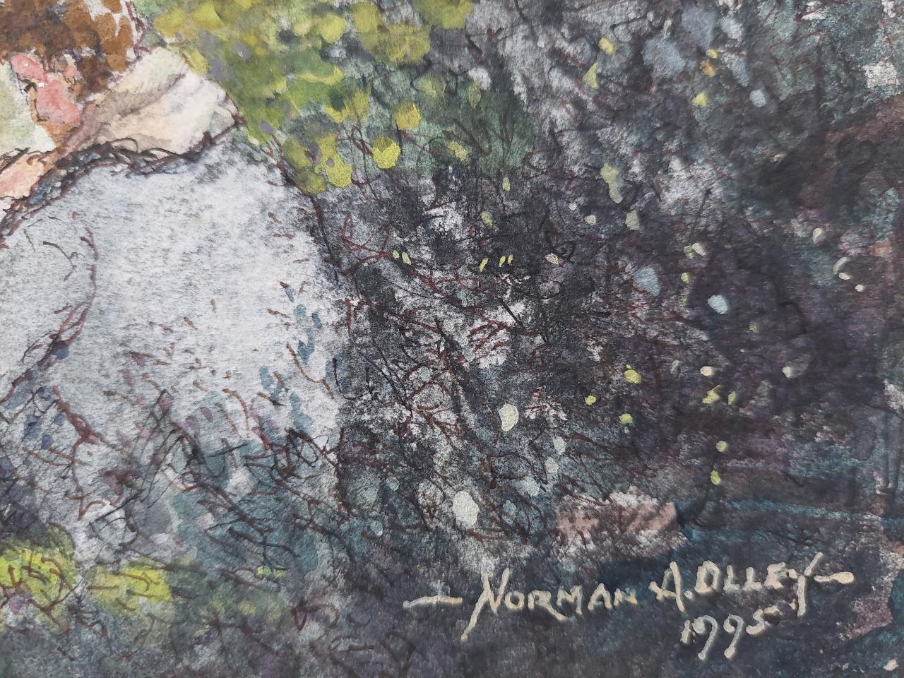19th Century Traditional English Painting of an Artist Sketching in Yorkshire For Sale 1