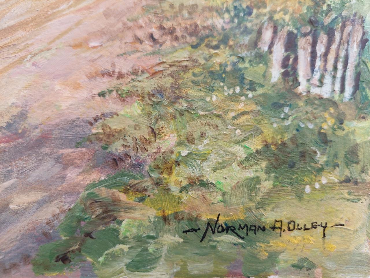 20th Century Traditional English Painting a Farm in Claygate, Surrey For Sale 5
