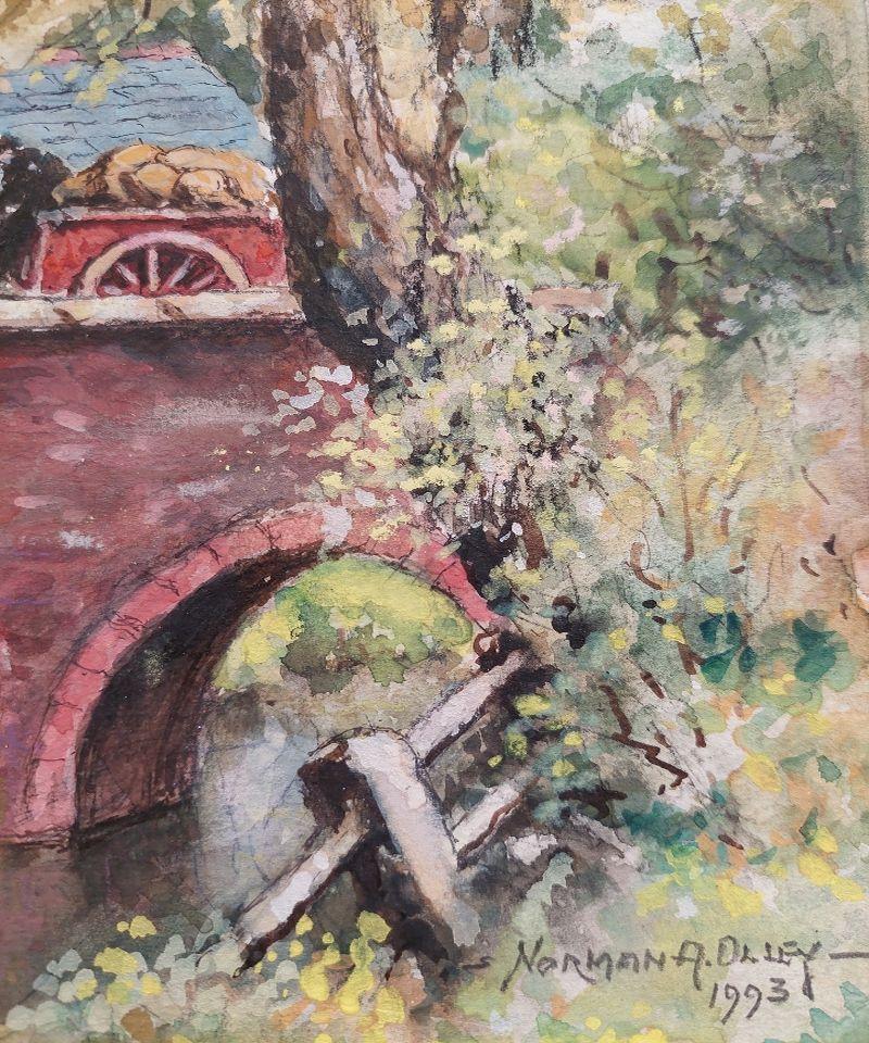 20th Century Traditional English Painting Derrington Mill Holsworthy Devon For Sale 5