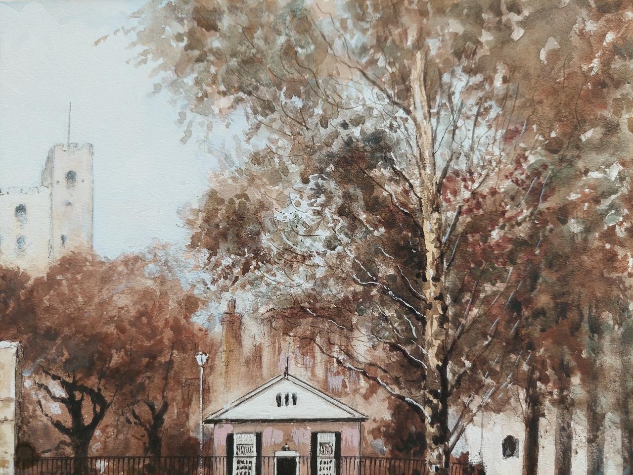 Artist/ School: Norman A. Olley (British, 20th century, 1908-1996), 1993, signed to the front and inscribed verso.

Title - 