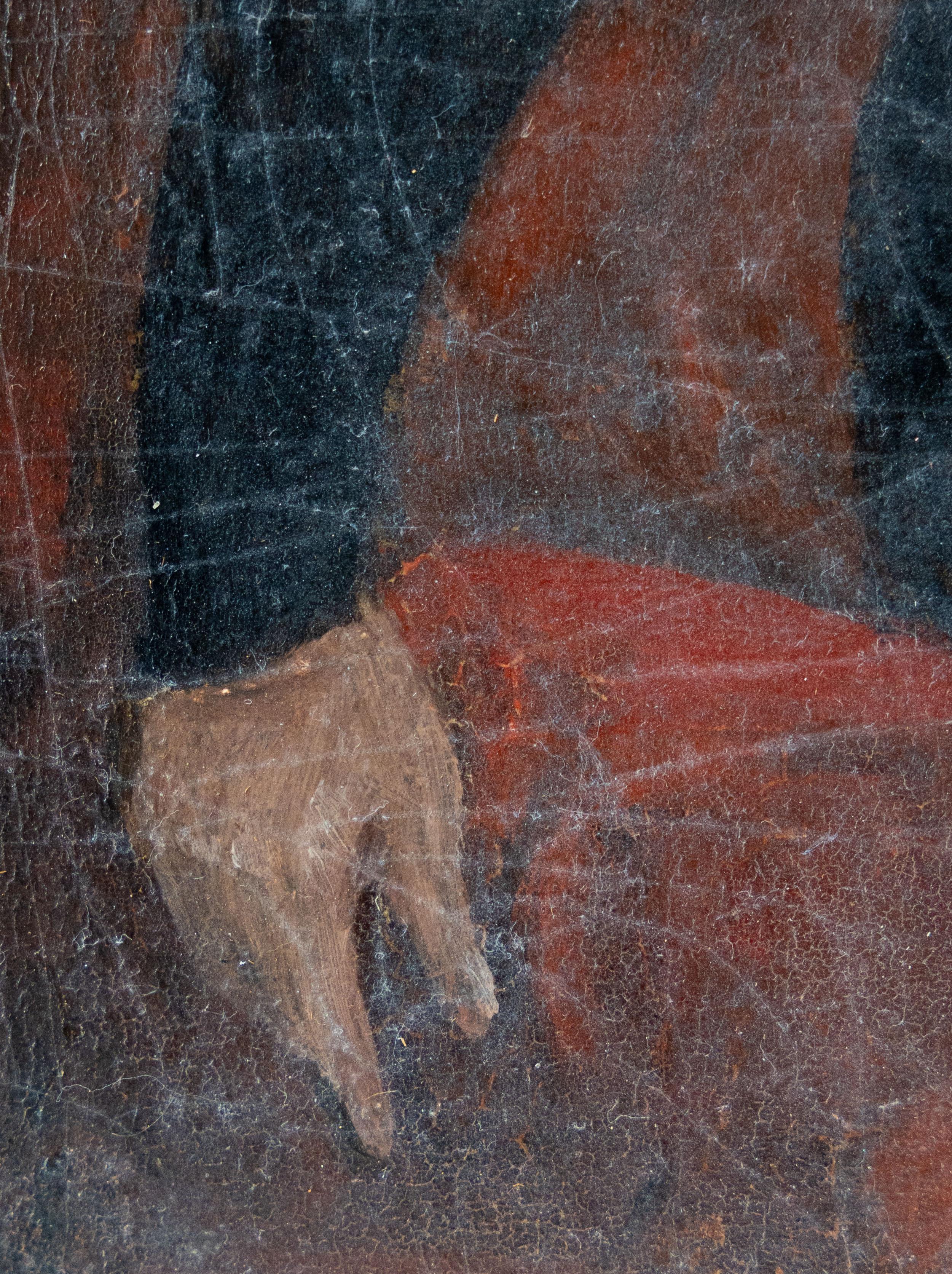 Porträt einer Dame (Schwarz), Figurative Painting, von English  School