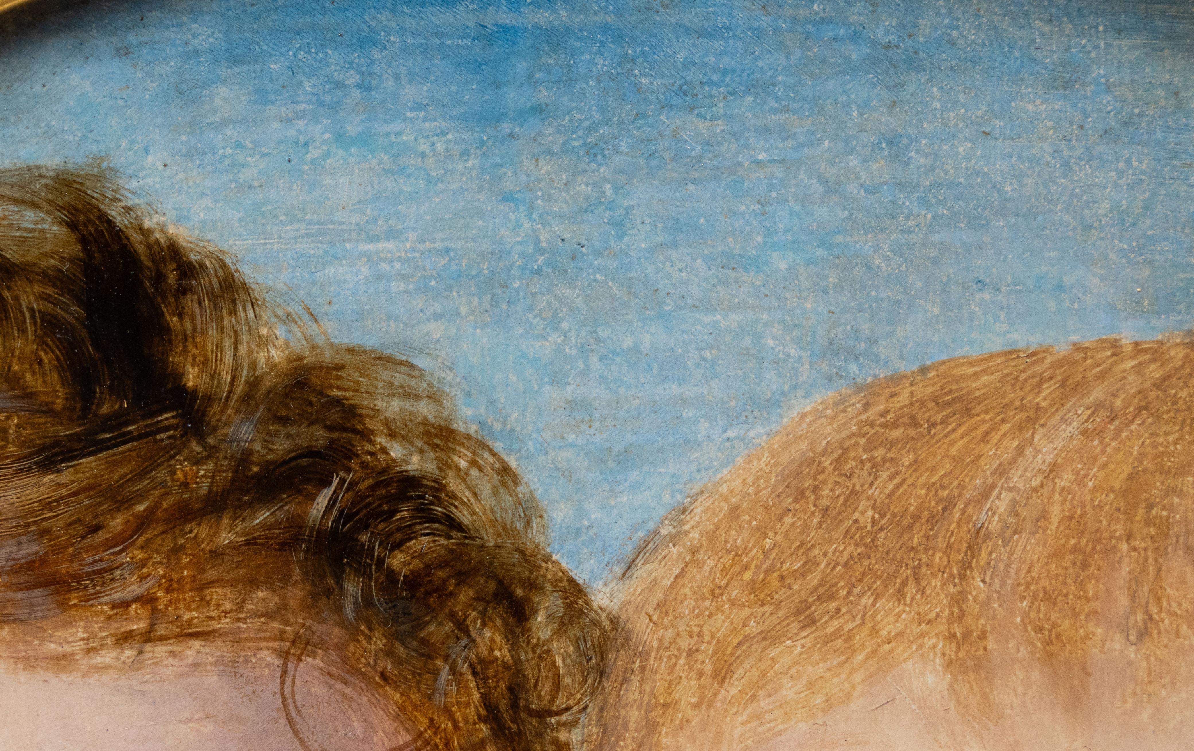 Geschwister, die sich umarmen (Akademisch), Painting, von English  School