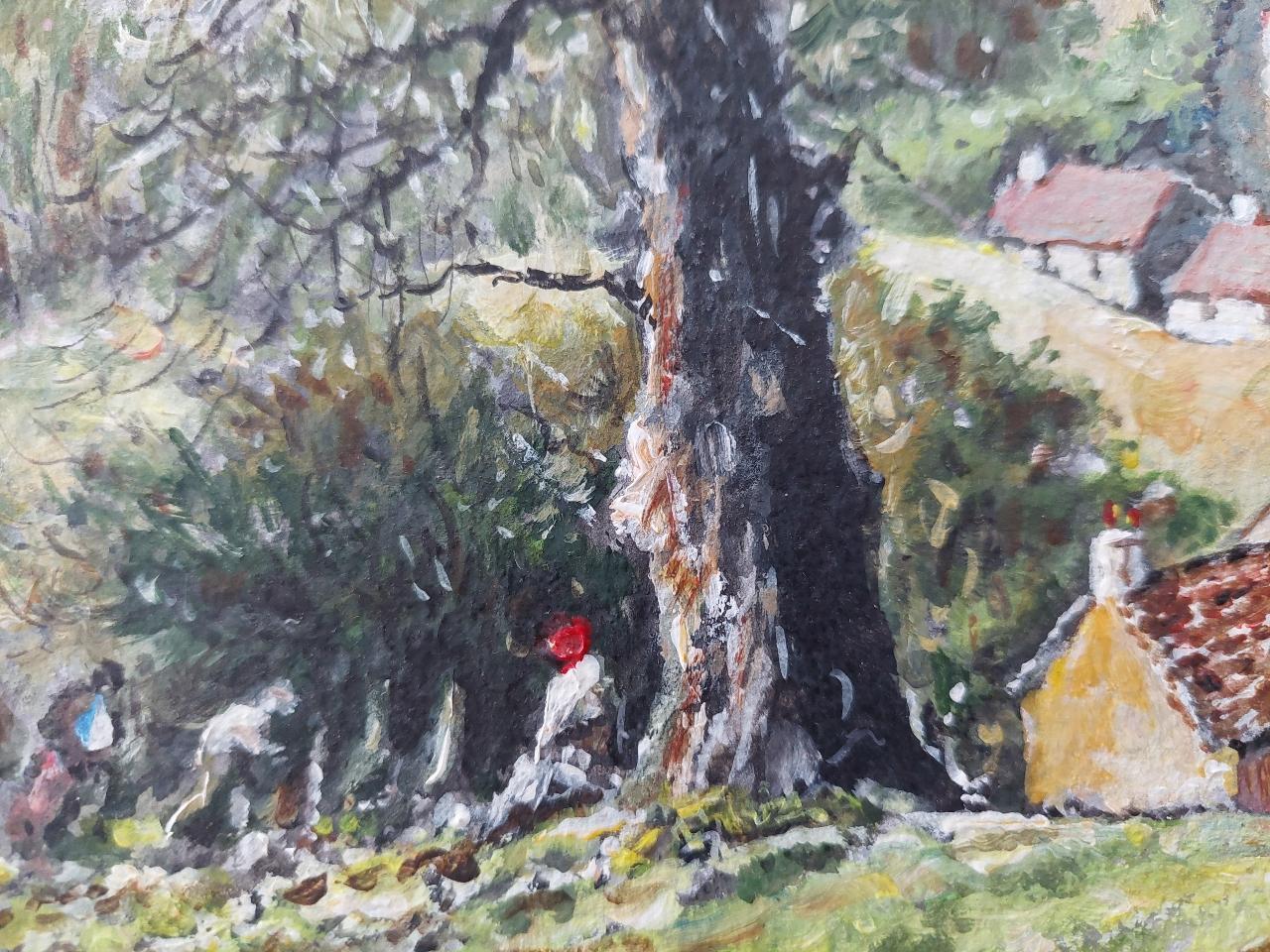 Traditional English Painting Landscape at Goose Eye Farm Braithwaite Yorkshire For Sale 6