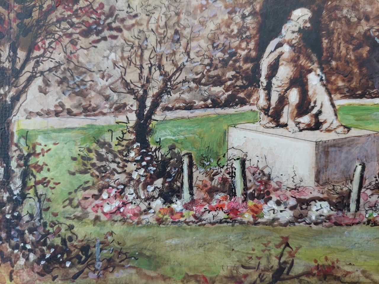 Traditional English Painting Statue of Mary and Christ, Rochester, Kent For Sale 2