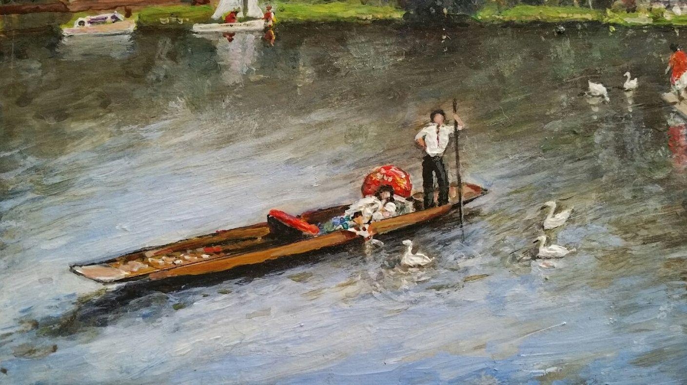 Artist/ School: Norman A. Olley (British, 20th Century, 1908-1996), dated 1991, signed to the front and inscribed verso

Title - The Italian Lake at Hever Castle, Kent, England

Medium: acrylic over pencil on board, unframed 

Painting : 10 x 12